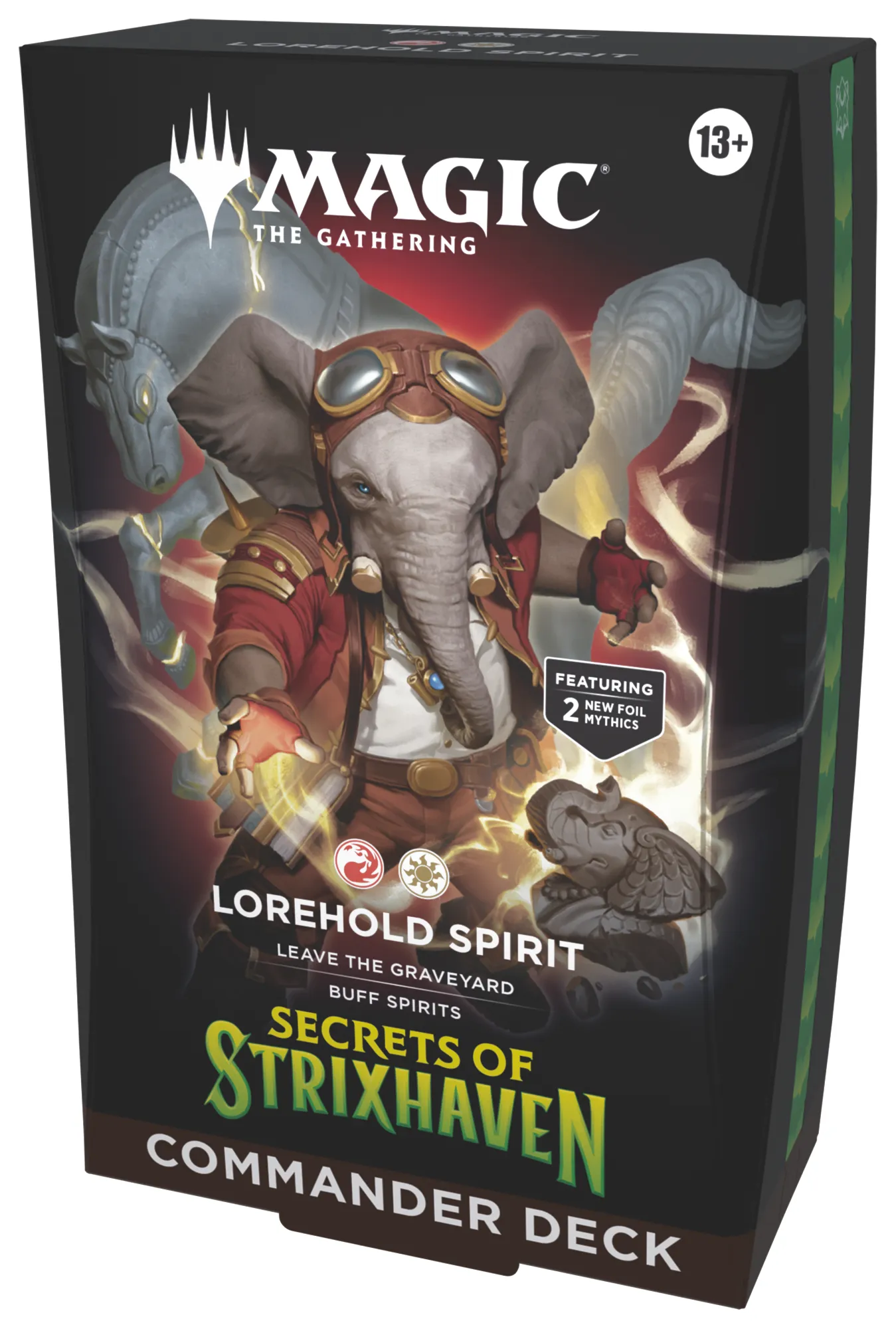 Presentación de Magic: The Gathering — Secrets of Strixhaven Commander Deck · Lorehold Spirit · Inglés