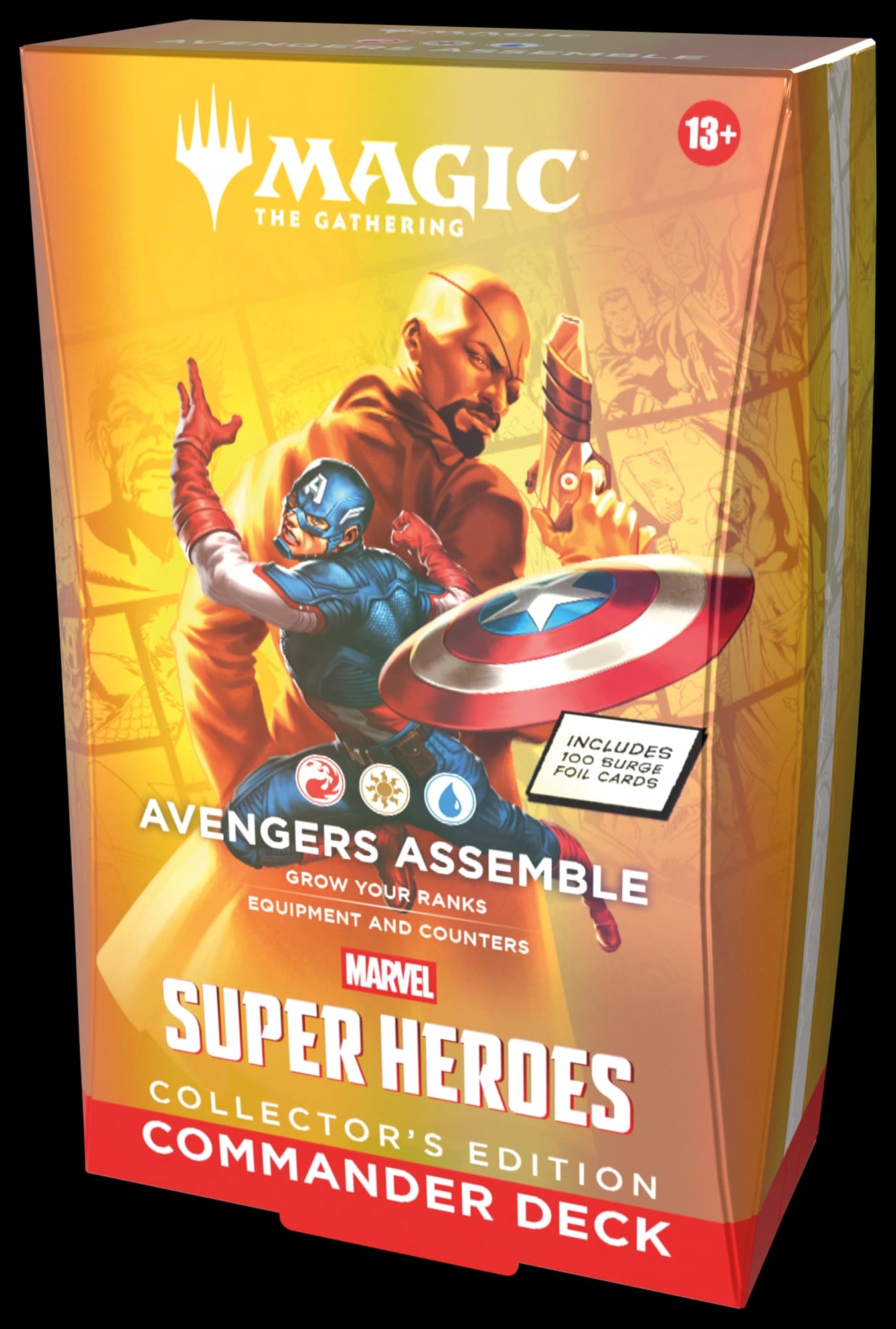 Presentación de Magic: The Gathering — Marvel Super Heroes Collector Edition Commander Deck · Avengers Assemble · Inglés