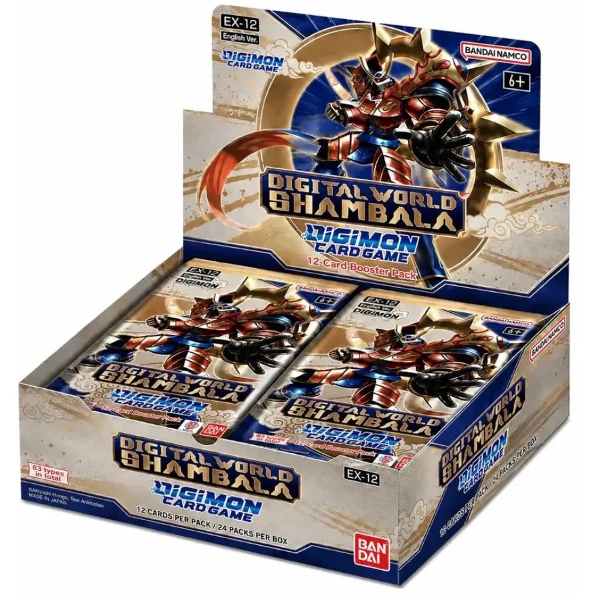 Presentación de Digimon Card Game: Digital World Shambala (EX12) Booster · Display cerrado · Inglés