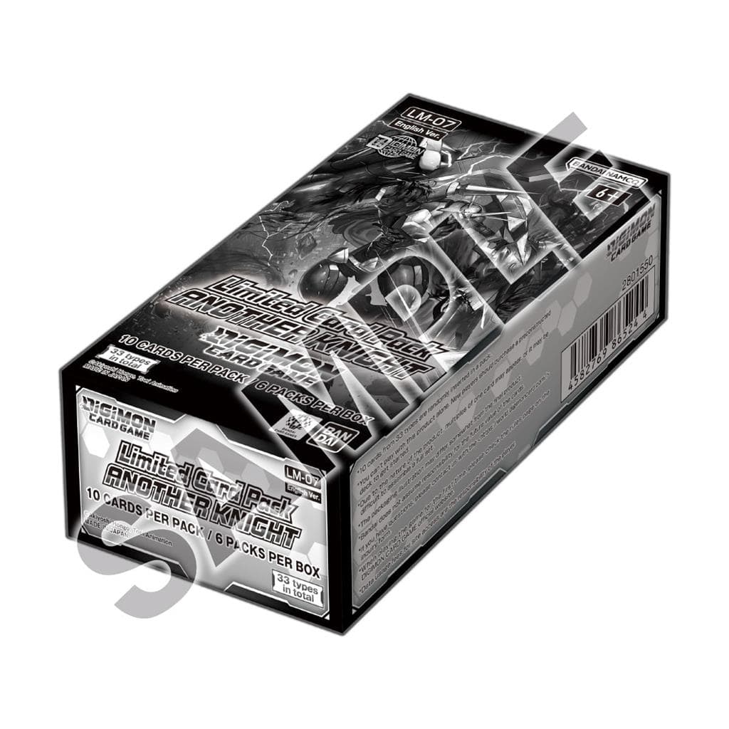Presentación de Digimon Card Game: Limited Card Pack Another Knight (LM-07) · Caja de 6 sobres · Inglés
