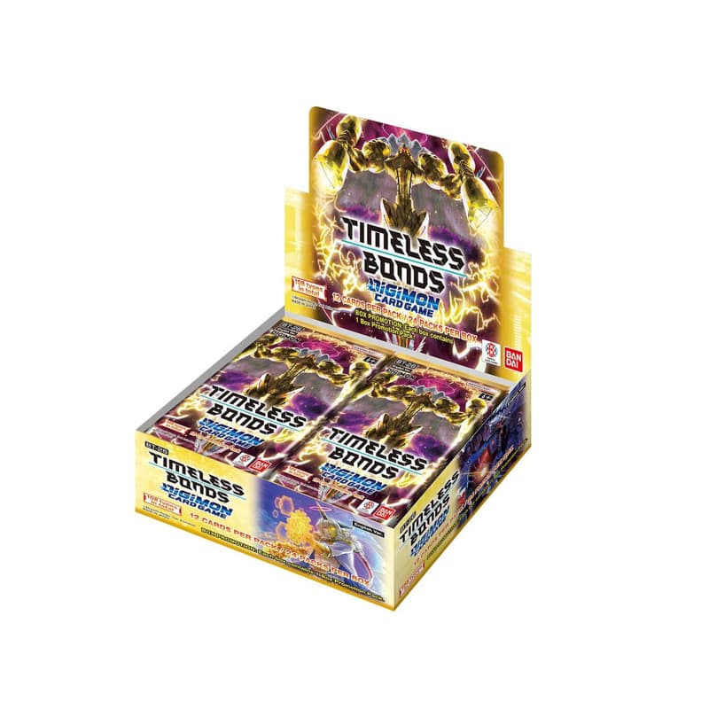 Presentación de Digimon Card Game: Timeless Bonds (BT-26) · Display sellado de 24 sobres · Inglés