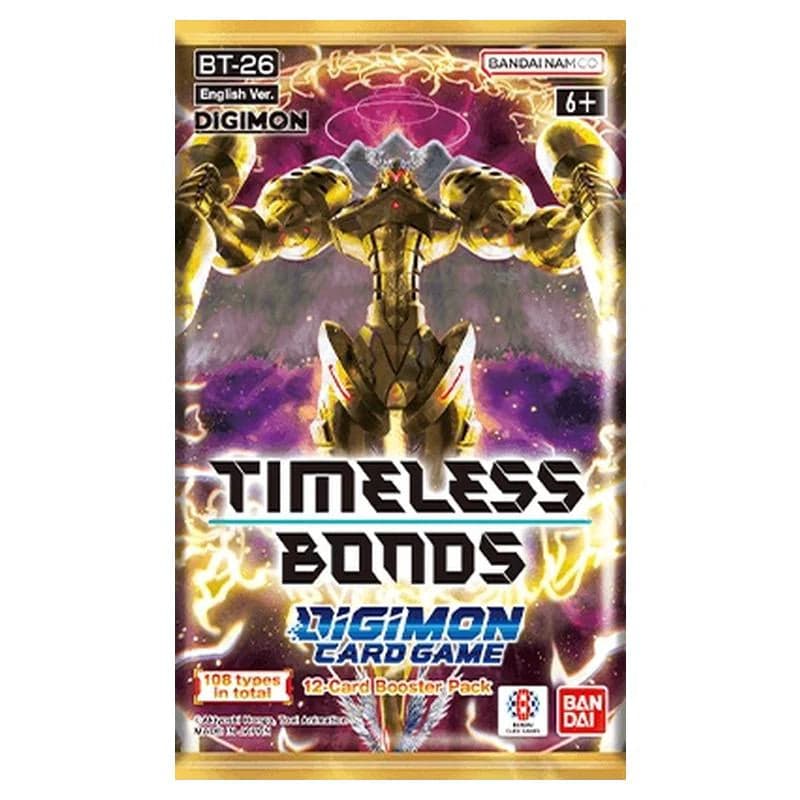 Presentación de Digimon Card Game: Timeless Bonds (BT-26) · Sobre · Inglés