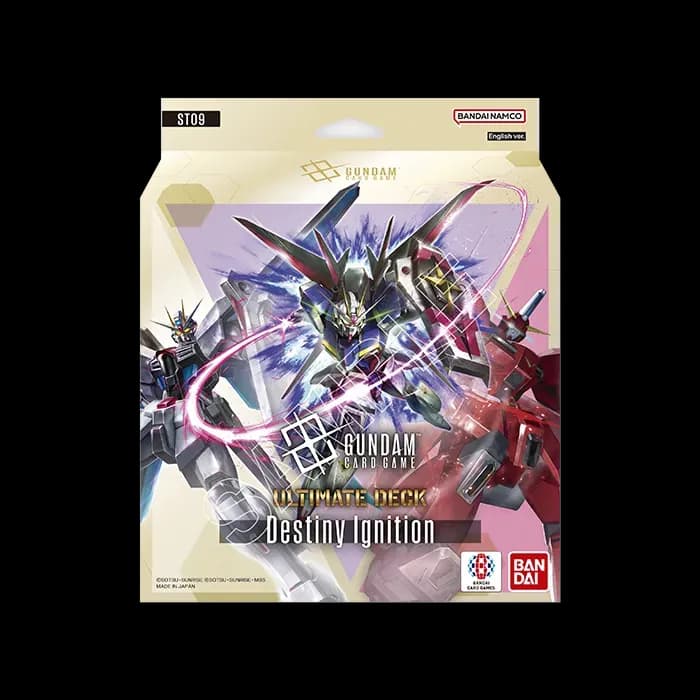 Presentación de Gundam Card Game: Destiny Ignition (ST09) · Starter Deck · Inglés