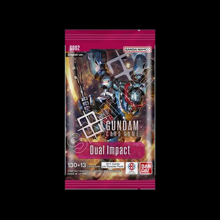 Presentación de Gundam Card Game: Dual Impact (GD02) Booster · Sobre · Inglés