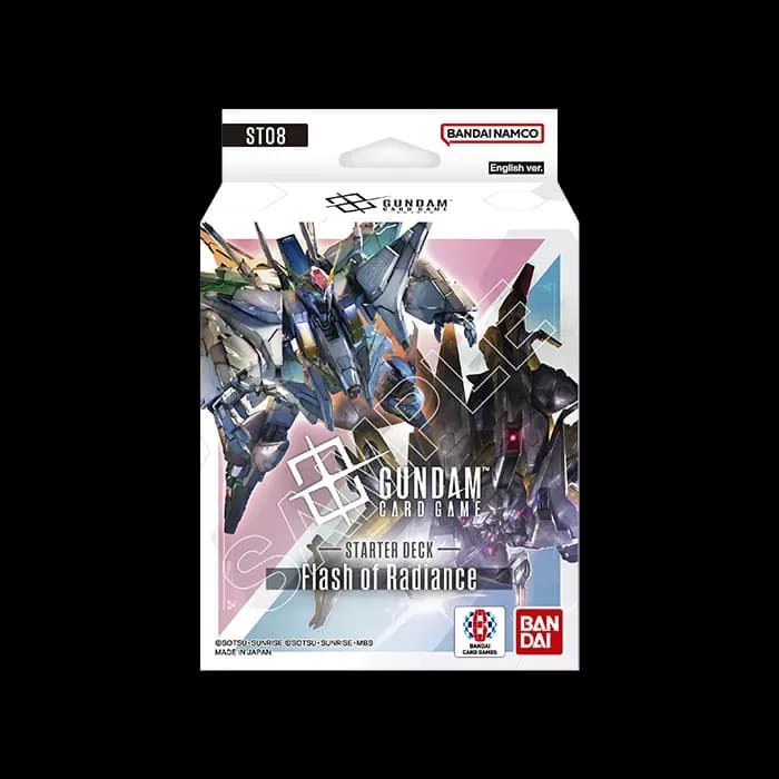 Presentación de Gundam Card Game: Flash of Radiance (ST08) · Starter Deck · Inglés