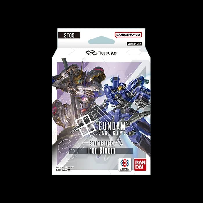 Presentación de Gundam Card Game: Iron Bloom (ST05) · Starter Deck · Inglés