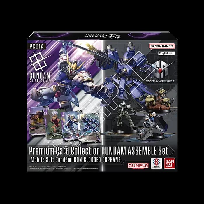 Presentación de Gundam Card Game: Premium Card Collection GUNDAM ASSEMBLE — Iron-Blooded Orphans (PC01A) · Colección · Inglés