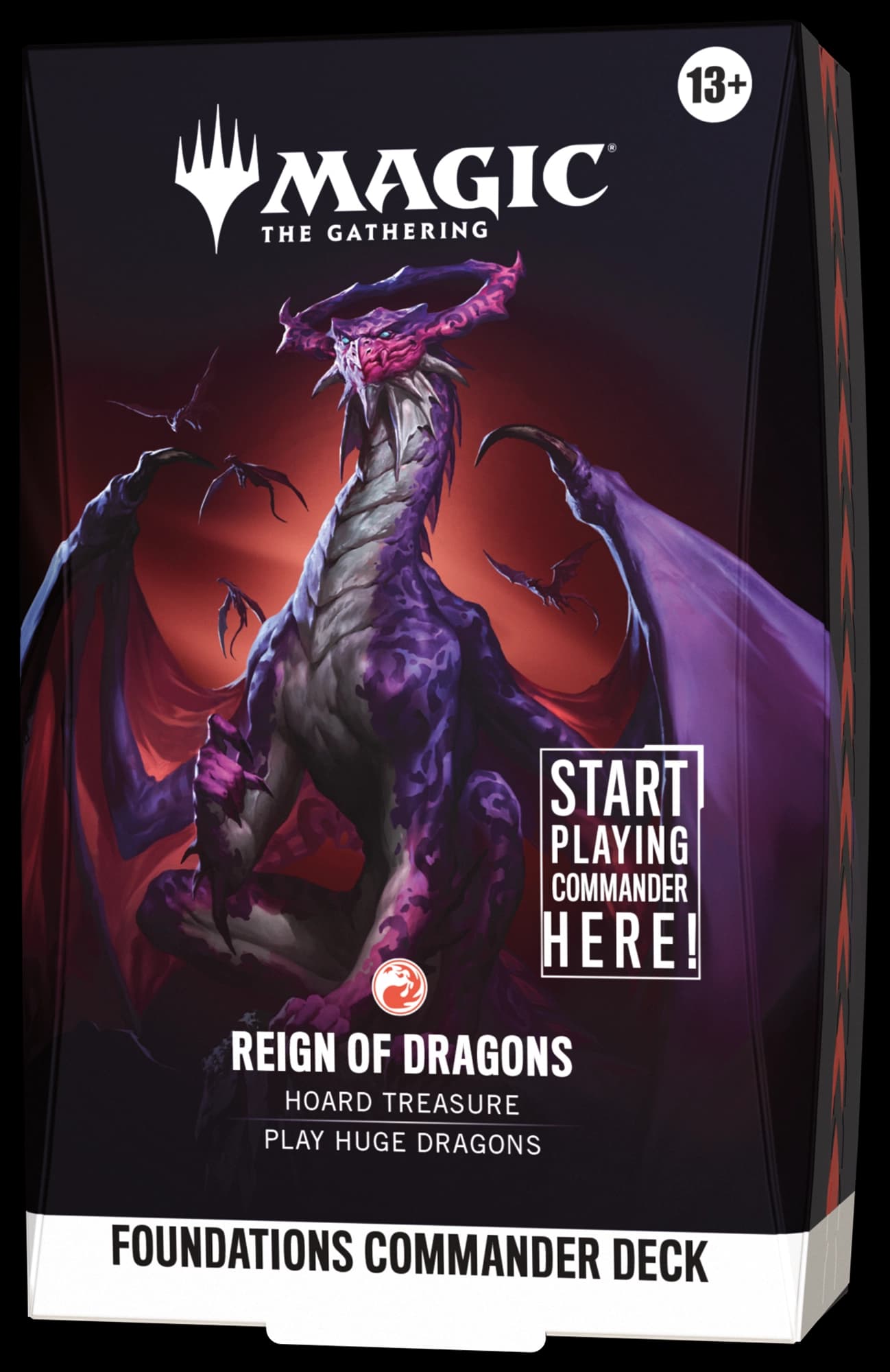 Presentación de Magic: The Gathering — Foundations Starter Commander Deck · Reign of Dragons