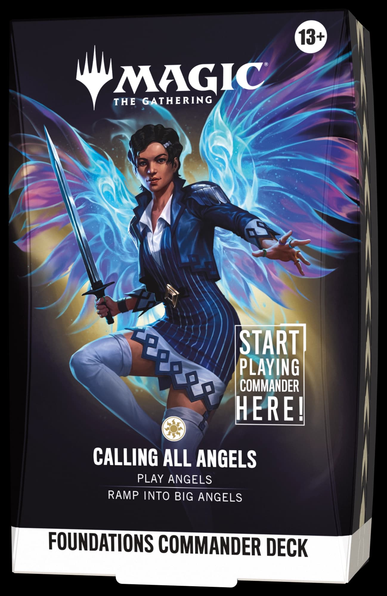 Presentación de Magic: The Gathering — Foundations Starter Commander Deck · Calling All Angels