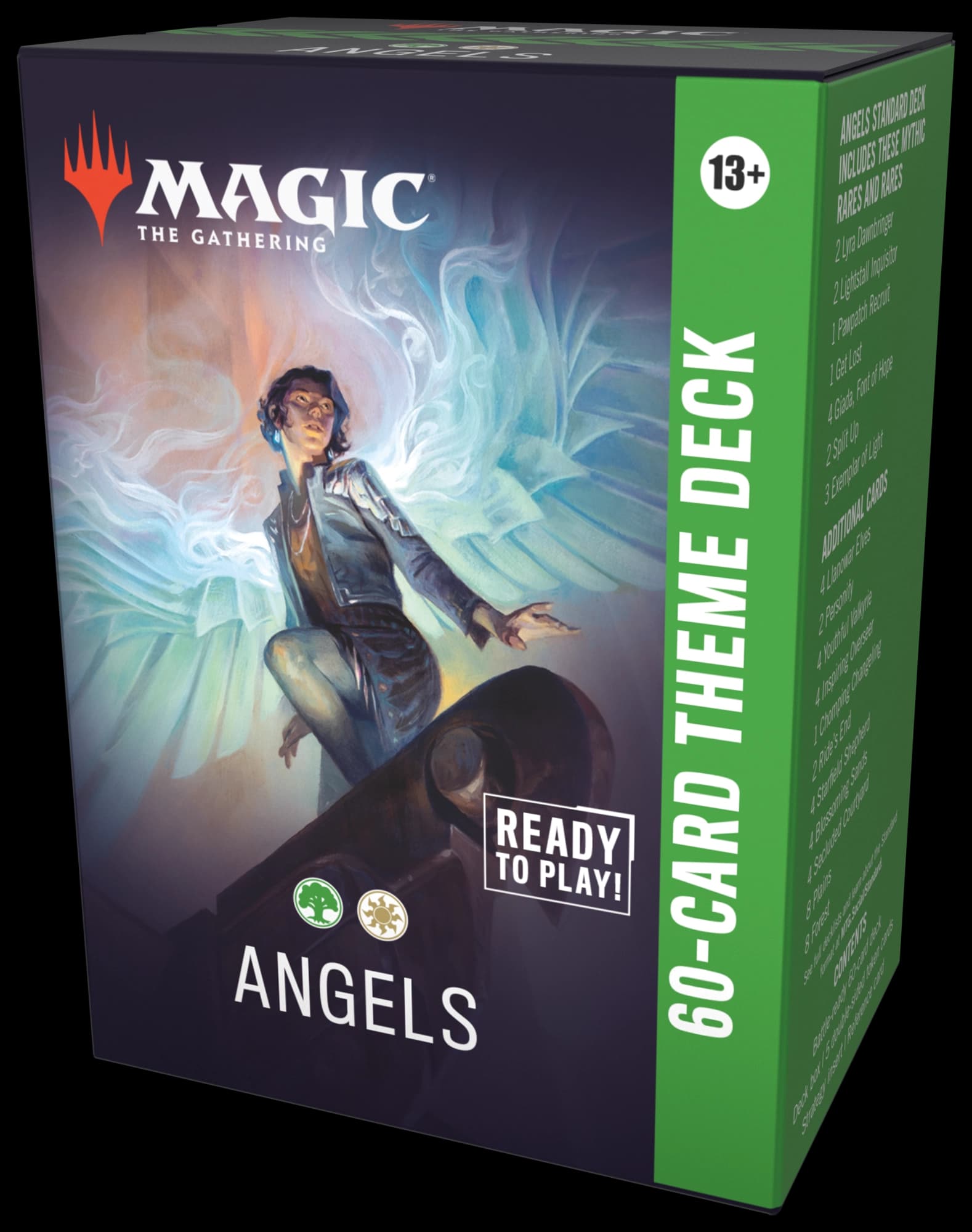 Presentación de Magic: The Gathering — Lorwyn Eclipsed Theme Deck: Angels · Mazo de 60 cartas · Inglés