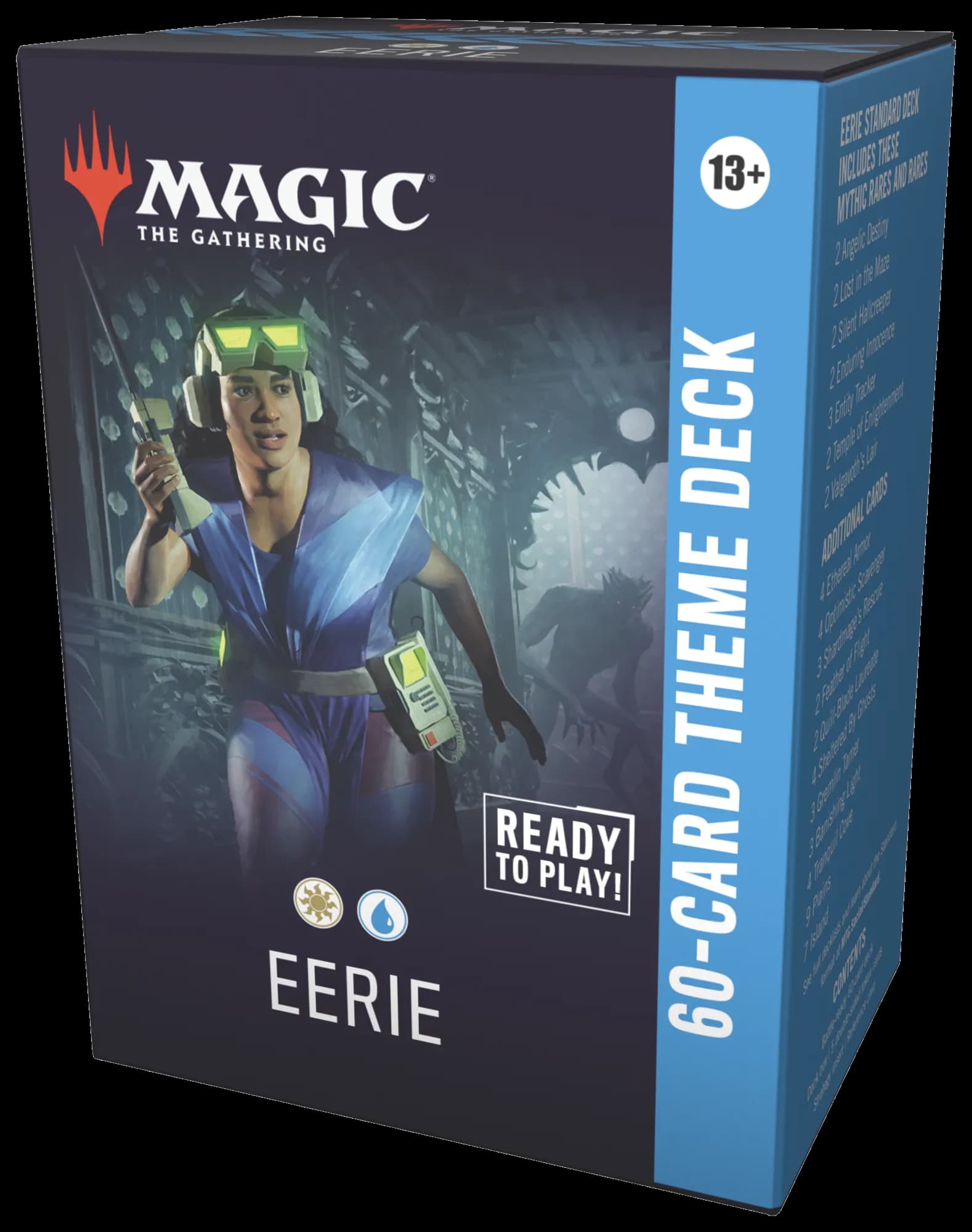 Presentación de Magic: The Gathering — Secrets of Strixhaven Theme Deck: Eerie · Mazo de 60 cartas · Inglés