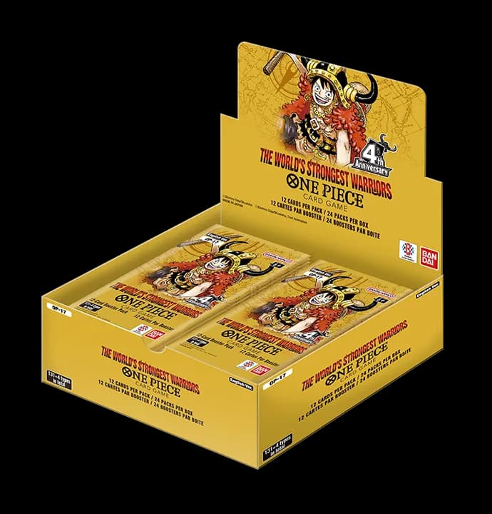 Presentación de One Piece Card Game: The World’s Strongest Warriors (OP-17) Booster · Display cerrado · Inglés