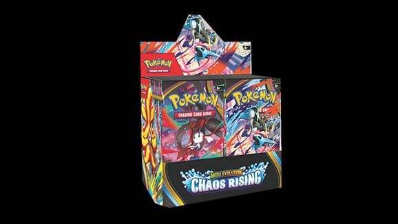 Presentación de Pokémon TCG: Mega Evolution — Chaos Rising Booster · Display cerrado · Inglés