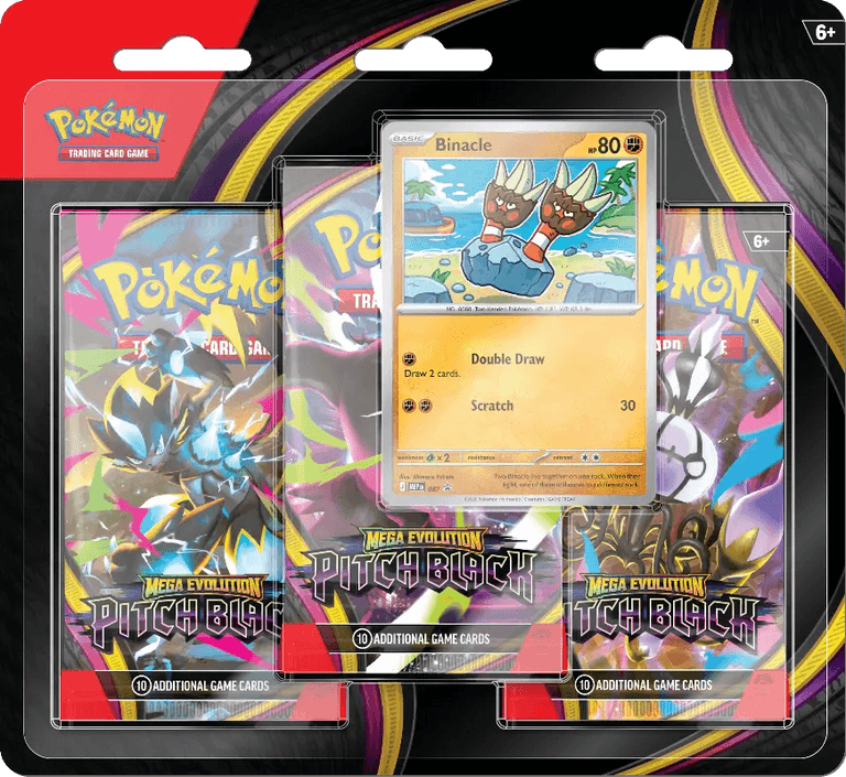 Presentación de Pokémon TCG: Mega Evolution — Pitch Black Blister · Blister · Inglés