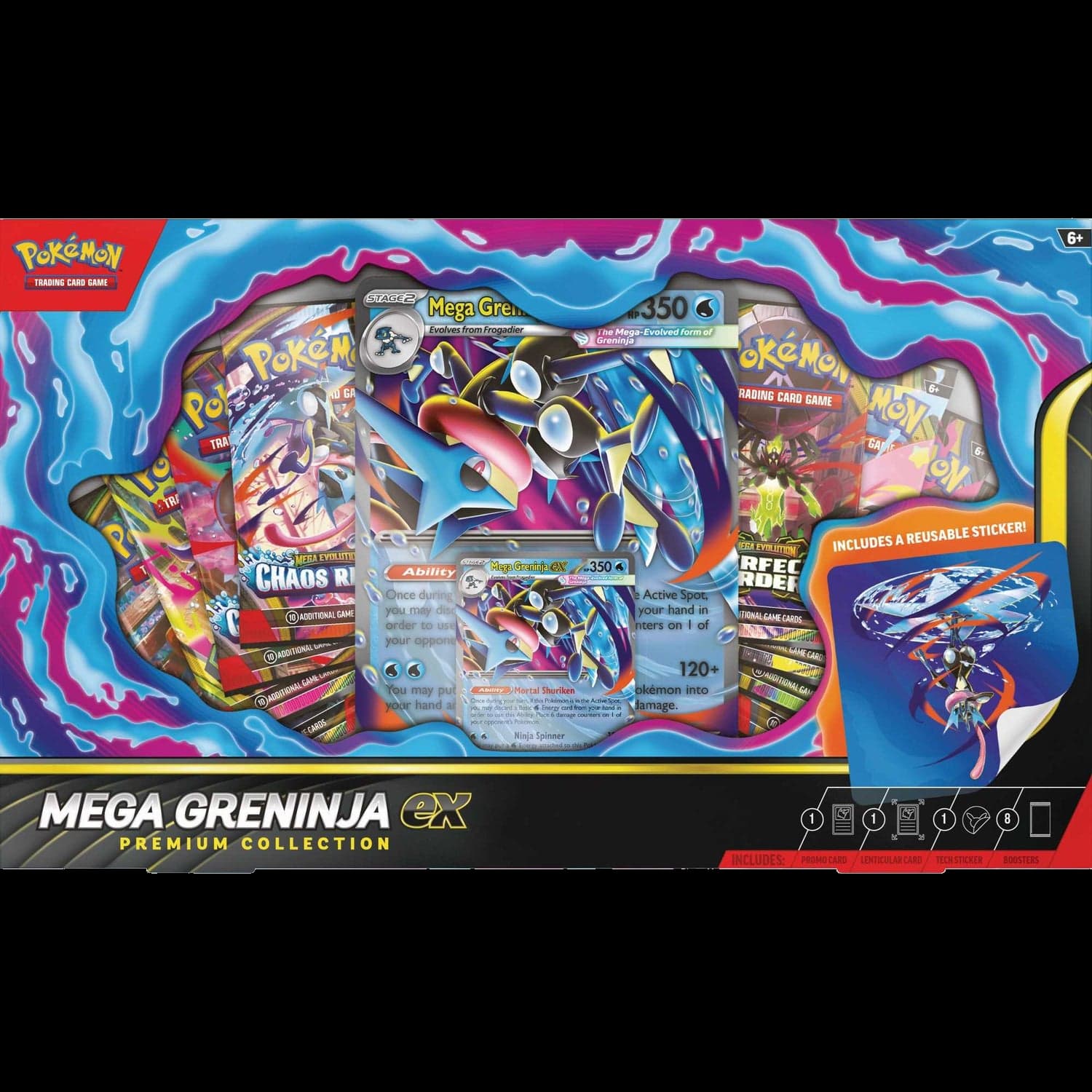 Presentación de Pokémon TCG: Mega Greninja ex Premium Collection · Premium Collection · Inglés