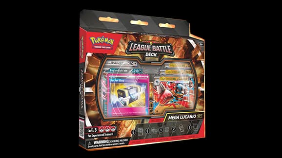 Presentación de Pokémon TCG: Mega Lucario ex League Battle Deck · League Battle Deck · Inglés