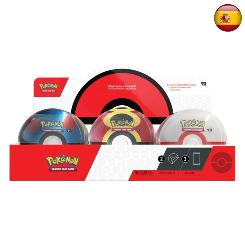 Presentación de Pokémon TCG: Poké Ball Tin 2025 · Poké Ball Tin · Español