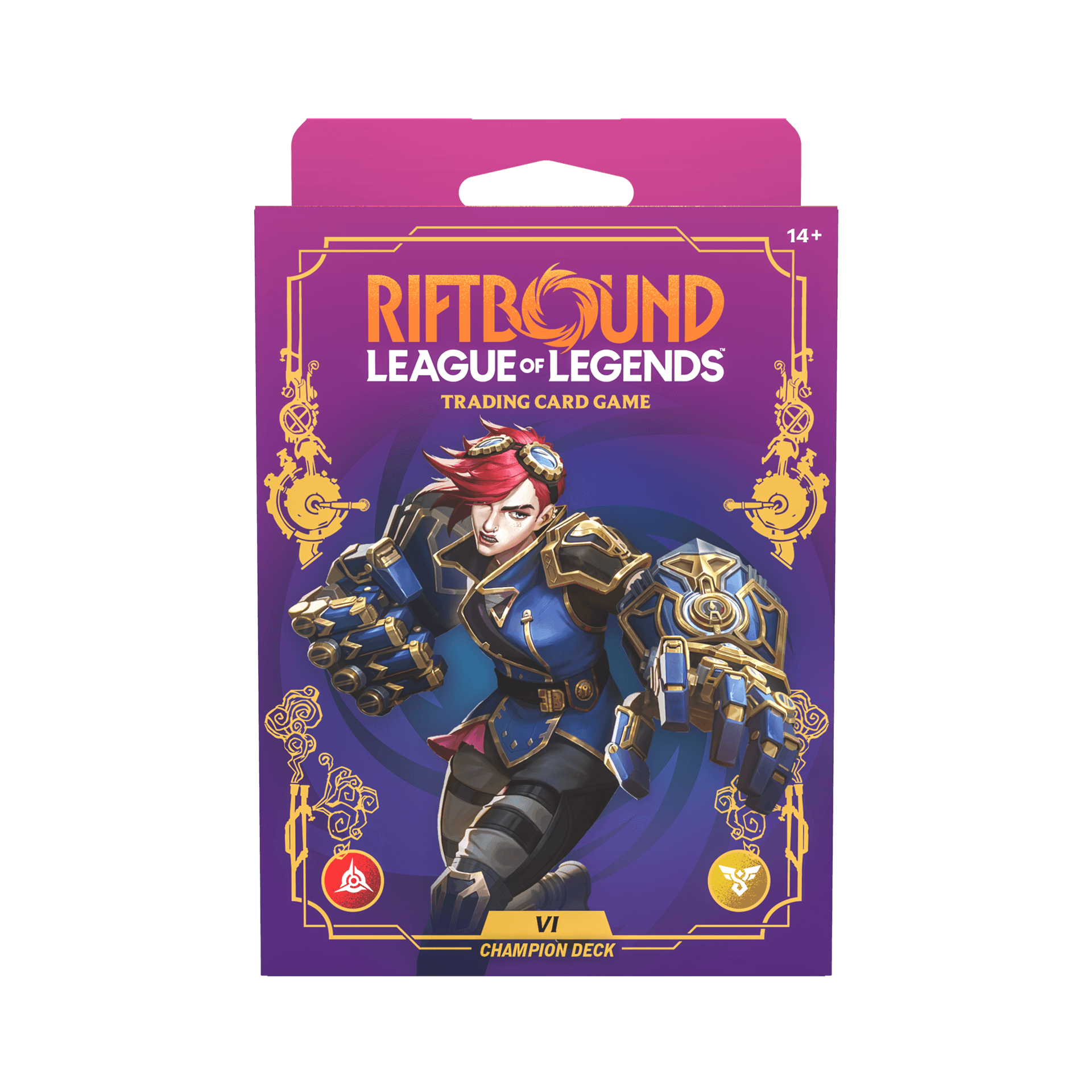 Presentación de Riftbound: Vi Champion Deck · Mazo Champion · Inglés